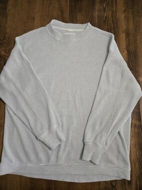 Aerie Waffle Knit Oversized Long Sleeve Shirt